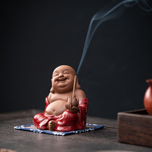 Red Robe Maitreyi Buddha Incense Holder