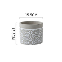 Grey White Cement Planter