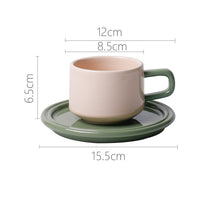 Contrast Pastel Cups and Plates (set of 2)