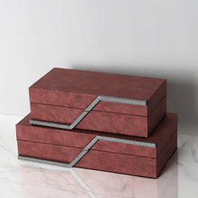 Maroon Luxury Leather Jewelry Box