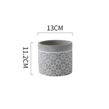 Grey White Cement Planter