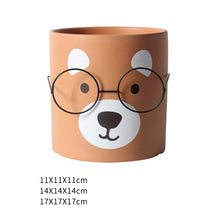 Cute abstract bear planter