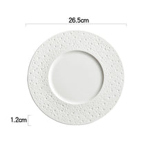 Pure White Spotted Tableware