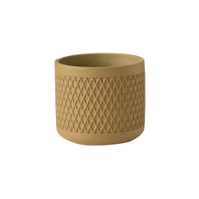Diamond Pattern Cement Flower Pot