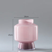 Peach Ombre Glass Vase