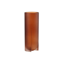 Frosted Orange and Yellow Vase