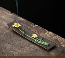 Hand-Made Ceramic Lotus Incense Burner