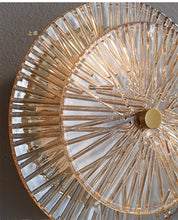 Double Layer Glass Bark Wall Light
