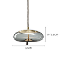 Glass Rope Spherical Pendant Light