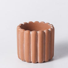 Fluted Cement Vase | PLANTER - Decorfur