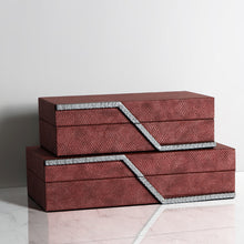 Maroon Luxury Leather Jewelry Box