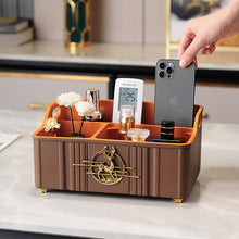 Miscellaneous things on modern coffee table, mobile phone, ipad, empty, TV remote control, storage box, desktop cosmetics, sorting and storage. | - Decorfur