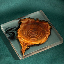 Clay Ink Resin Pine Coaster Set