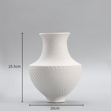 White Klein Blue Dotted Ceramic Vase