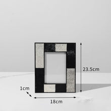 Black and Beige Textured Photo Frame