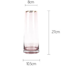 Penh Golden Rim Glass Vase