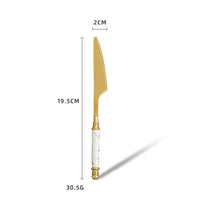 Golden Marble Streak Tableware