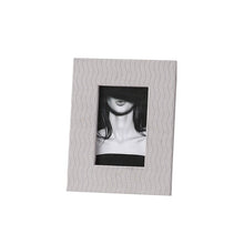 Herringbone leather textured photo frames