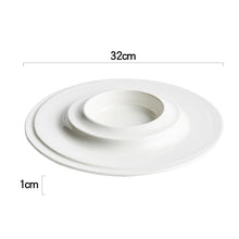 Triple White Soup Plate