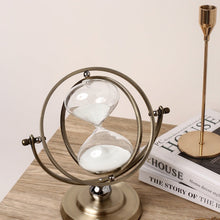 Golden Metal Rotating Hourglass