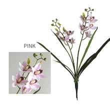 Two headed Orchid Flower Single Stick
