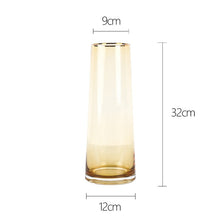 Penh Golden Rim Glass Vase