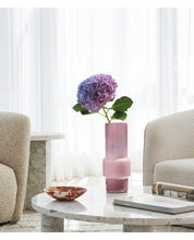 Peach Ombre Glass Vase