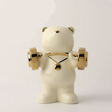 Sports Bear Beige and Golden Decor
