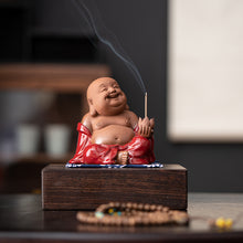 Red Robe Maitreyi Buddha Incense Holder