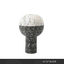 Black and White Round Ball Vase
