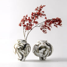 Brushed Brown White Vase