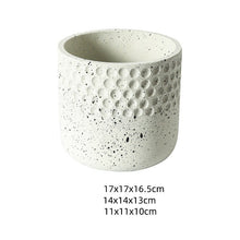 Cement Hammered Spotted Planter