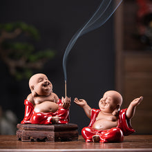 Red Robe Maitreyi Buddha Incense Holder