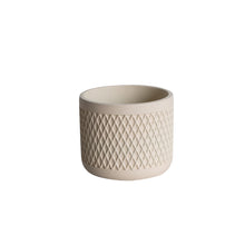 Diamond Pattern Cement Flower Pot