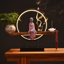 Lighting Backflow Peach Blossom Zen Decoration
