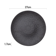 Japanese Flat Tree Bark Textured Plate
