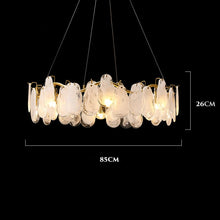 Cloud Smoky Glass Chandelier
