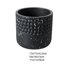 Cement Hammered Spotted Planter