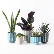 Nordic style INS high vase ceramic flowerpot indoor green planter green radish cactus potted plants with holes. | - Decorfur