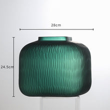 Malachite Green Glass Vase
