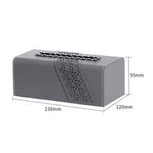 Leather Geometric Design Tissue Boxes