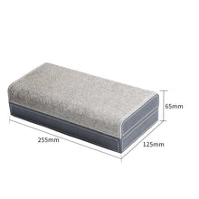 Modern Grey Feather Textures Jewelry Box