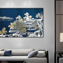 White Landscape Chinese Style Painting