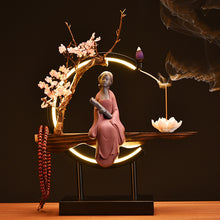 Lighting Backflow Peach Blossom Zen Decoration