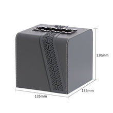Leather Geometric Design Tissue Boxes
