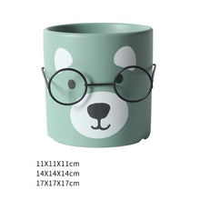 Cute abstract bear planter