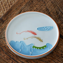 Hand Painted White Coaster
