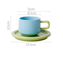 Contrast Pastel Cups and Plates (set of 2)