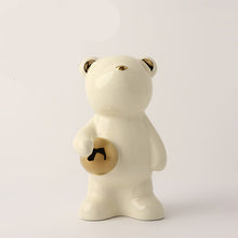 Sports Bear Beige and Golden Decor
