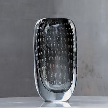 Honeycomb Transparent Thick Bottom Glass Vase | - Decorfur